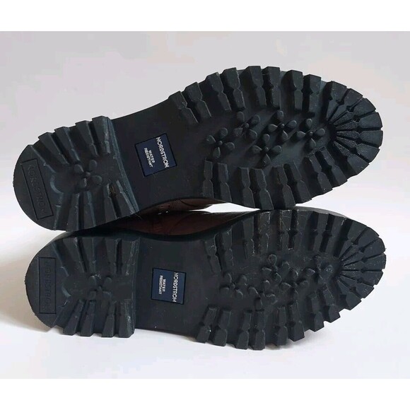 NWOT Ladies/Girls Nordstrom Taupe Leather 2 Buckle Zip Moto Ankle Boots Size 4 - Picture 6 of 8